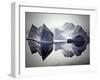 Iceberg Reflections-null-Framed Art Print