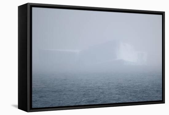 Iceberg Seen through Fog-DLILLC-Framed Stretched Canvas