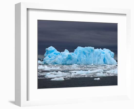 Iceberg, Western Antarctic Peninsula, Antarctica-Steve Kazlowski-Framed Photographic Print