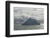 Iceberg with Mountain Range in Background-DLILLC-Framed Photographic Print