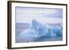 Iceberg with Pack Ice in Distance-DLILLC-Framed Photographic Print