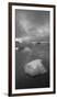 Icebergs 1 Vertical B&W-Moises Levy-Framed Photographic Print