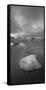 Icebergs 1 Vertical B&W-Moises Levy-Framed Stretched Canvas