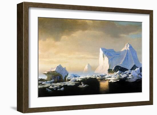 Icebergs, 1882-William Bradford-Framed Giclee Print