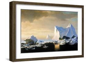 Icebergs, 1882-William Bradford-Framed Giclee Print