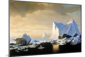 Icebergs, 1882-William Bradford-Mounted Giclee Print