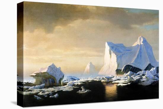 Icebergs, 1882-William Bradford-Stretched Canvas