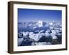 Icebergs and Brash Ice, Antarctica, Polar Regions-Geoff Renner-Framed Photographic Print