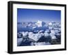 Icebergs and Brash Ice, Antarctica, Polar Regions-Geoff Renner-Framed Photographic Print