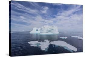 Icebergs and Brash Ice Near the Cumberland Peninsula, Baffin Island, Nunavut, Canada, North America-Michael Nolan-Stretched Canvas