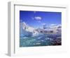 Icebergs and Ice Flows in the Artic Sea, Near Paradise Harbor, Antarctica-Miva Stock-Framed Photographic Print