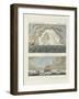 Icebergs and Icefields-null-Framed Giclee Print