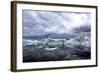 Icebergs and Pieces of Ice in Greenland-Françoise Gaujour-Framed Photographic Print