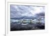 Icebergs and Pieces of Ice in Greenland-Françoise Gaujour-Framed Photographic Print