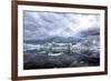 Icebergs and Pieces of Ice in Greenland-Françoise Gaujour-Framed Photographic Print