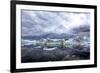 Icebergs and Pieces of Ice in Greenland-Françoise Gaujour-Framed Photographic Print