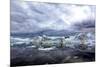 Icebergs and Pieces of Ice in Greenland-Françoise Gaujour-Mounted Photographic Print