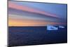 Icebergs at Dusk, Qeqertarsuaq, Disko Bay, Greenland, August 2009-Jensen-Mounted Photographic Print