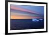 Icebergs at Dusk, Qeqertarsuaq, Disko Bay, Greenland, August 2009-Jensen-Framed Photographic Print