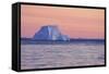 Icebergs at Sunset-null-Framed Stretched Canvas