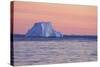 Icebergs at Sunset-null-Stretched Canvas