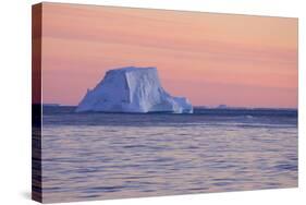 Icebergs at Sunset-null-Stretched Canvas