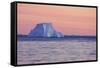 Icebergs at Sunset-null-Framed Stretched Canvas