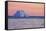 Icebergs at Sunset-null-Framed Stretched Canvas