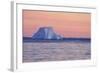 Icebergs at Sunset-null-Framed Photographic Print