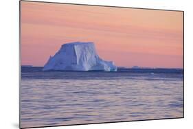 Icebergs at Sunset-null-Mounted Photographic Print