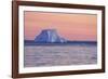 Icebergs at Sunset-null-Framed Photographic Print