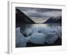 Icebergs Calved by Portage Glacier on the Shore of Portage Lake, Chugach State Park, Alaska.-Ethan Welty-Framed Photographic Print