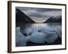 Icebergs Calved by Portage Glacier on the Shore of Portage Lake, Chugach State Park, Alaska.-Ethan Welty-Framed Photographic Print