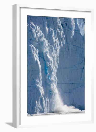 Icebergs Calving from Equip Sermia Glacier-Paul Souders-Framed Photographic Print