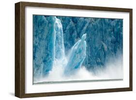 Icebergs Calving from Glacier, Alaska-null-Framed Photographic Print