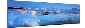 Icebergs, Disko Bay, Greenland-Peter Adams-Mounted Photographic Print