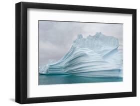 Icebergs drifting in the fjords of southern Greenland, Denmark-Martin Zwick-Framed Photographic Print