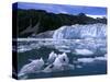 Icebergs Float Past Alalik Glacier, Kenai Fjords National Park, Alaska, USA-Paul Souders-Stretched Canvas