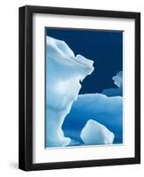 Icebergs Floating in Alsek Lake. Glacier Bay National Park, Ak.-Justin Bailie-Framed Photographic Print