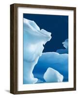 Icebergs Floating in Alsek Lake. Glacier Bay National Park, Ak.-Justin Bailie-Framed Photographic Print