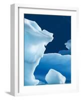 Icebergs Floating in Alsek Lake. Glacier Bay National Park, Ak.-Justin Bailie-Framed Photographic Print