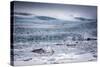 Icebergs Floating in the Glacier Lagoon Beneath Breidamerkurjokull Glacier, Jokulsarlon-Andrew Sproule-Stretched Canvas