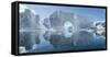 Icebergs floating in the Southern Ocean, Antarctic Peninsula, Antarctica-Panoramic Images-Framed Stretched Canvas