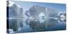 Icebergs floating in the Southern Ocean, Antarctic Peninsula, Antarctica-Panoramic Images-Stretched Canvas