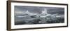 Icebergs floating in the Southern Ocean, Iceberg Graveyard, Lemaire Channel, Antarctic Peninsula...-Panoramic Images-Framed Photographic Print