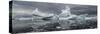 Icebergs floating in the Southern Ocean, Iceberg Graveyard, Lemaire Channel, Antarctic Peninsula...-Panoramic Images-Stretched Canvas