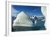 Icebergs floating near Enterprise Island in Wilhelmina Bay, Antarctica-Paul Souders-Framed Photographic Print