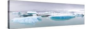 Icebergs Floating on the Jokulsarlon Glacial Lagoon, Iceland, Polar Regions-Lee Frost-Stretched Canvas