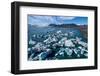 Icebergs flowing into the ocean, Iceland-Mateusz Piesiak-Framed Photographic Print