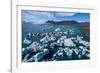 Icebergs flowing into the ocean, Iceland-Mateusz Piesiak-Framed Photographic Print